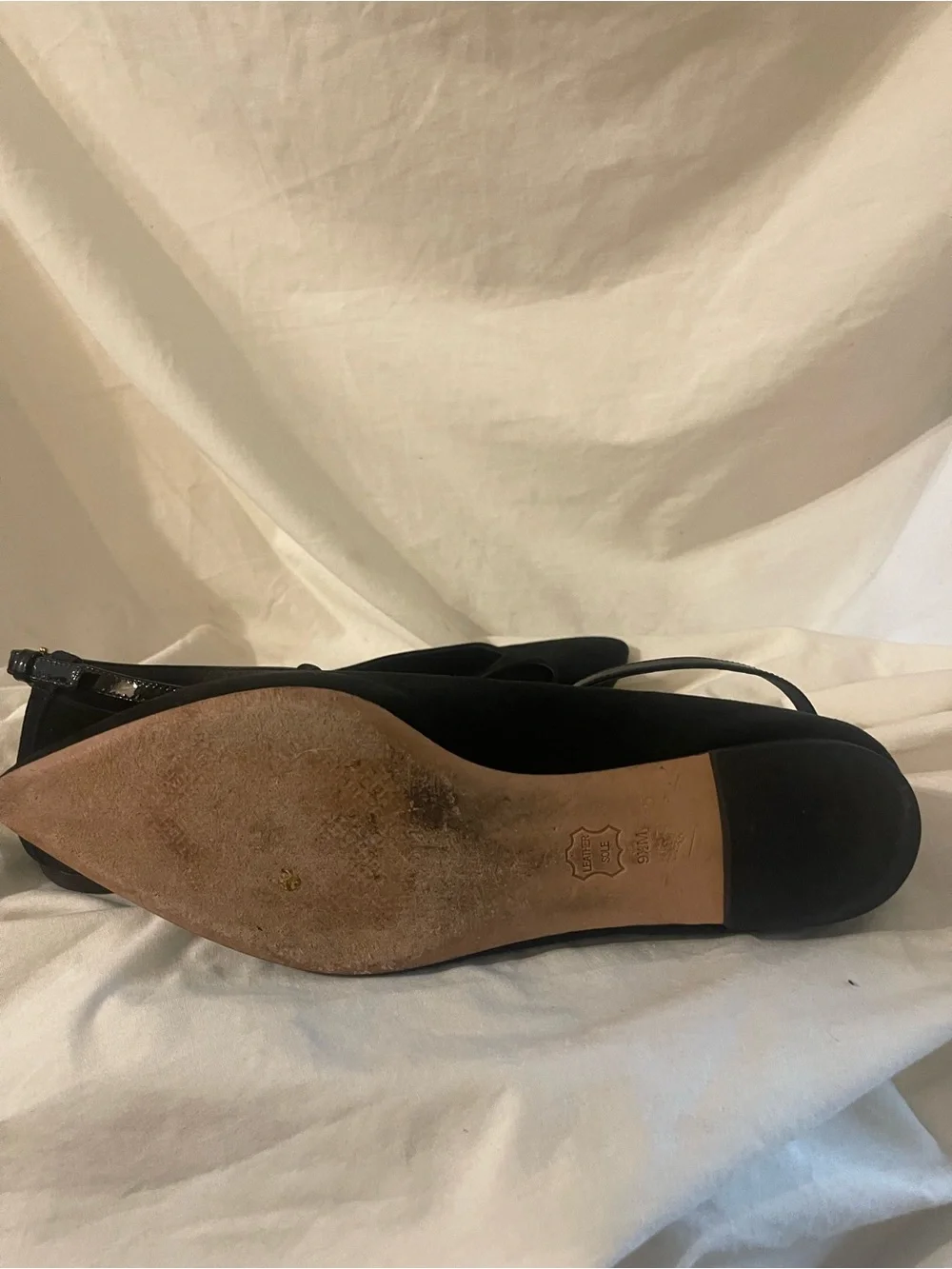 Tory Burch Suede T Strap Flats